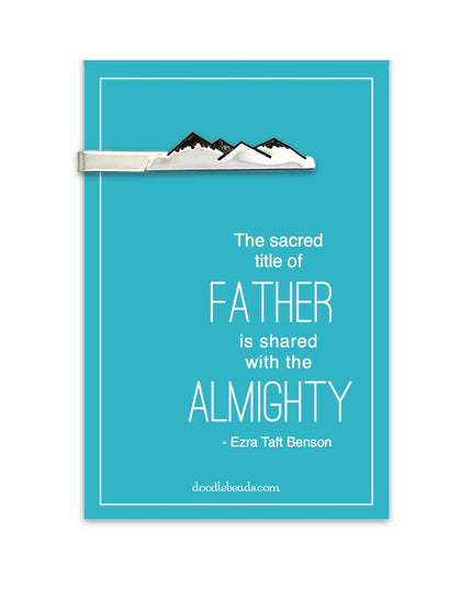 Mountain tie clip