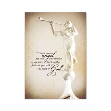 "O that I were an Angel" Greeting Card