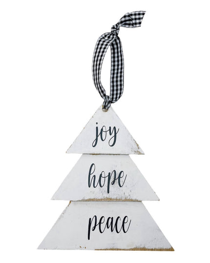 Joy Hope Peace Tree Ornament