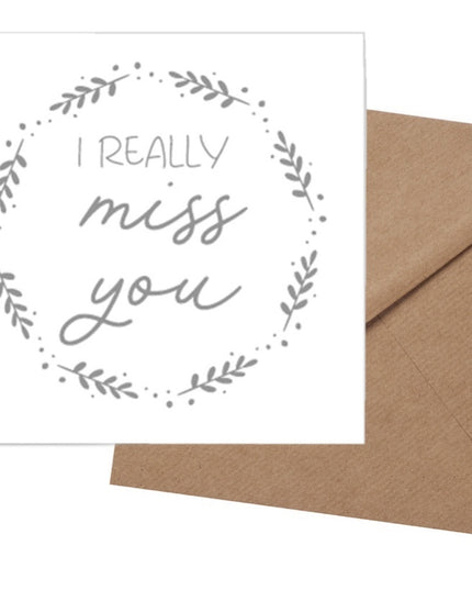 Miss You Card