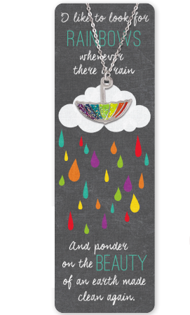 Baptism Rainbow Bookmark & Necklace
