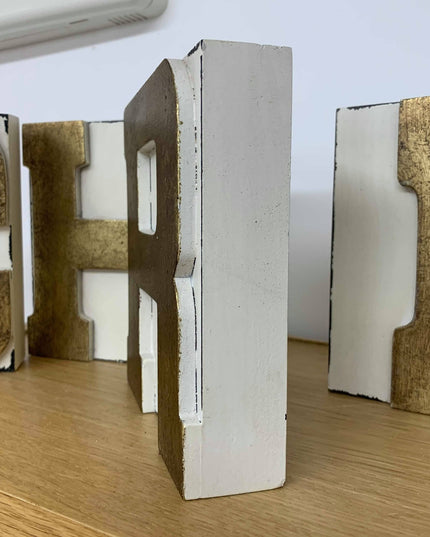 Christmas wooden word blocks