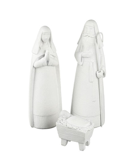 White Nativity Set.