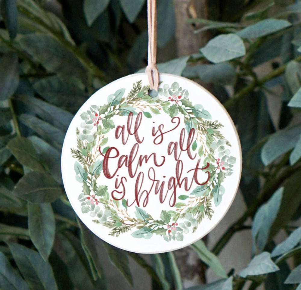 All Is Calm, Christmas Ornament
