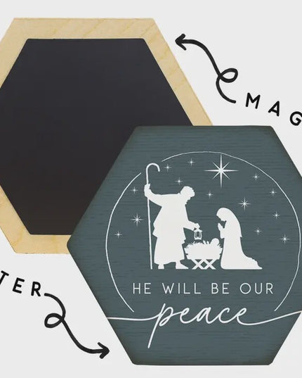 Our Peace Nativity - Honeycomb Magnet