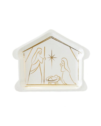 Nativity Nativity Shaped 9" Plate (Pack of 8)
