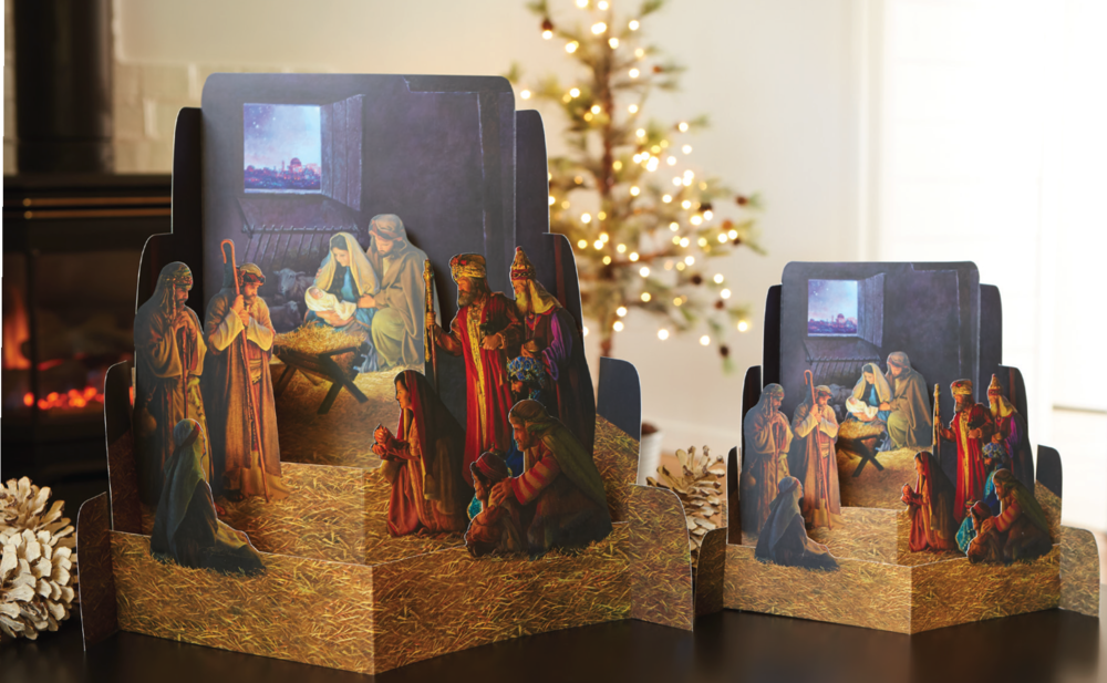 Nativity 4 piece diorama