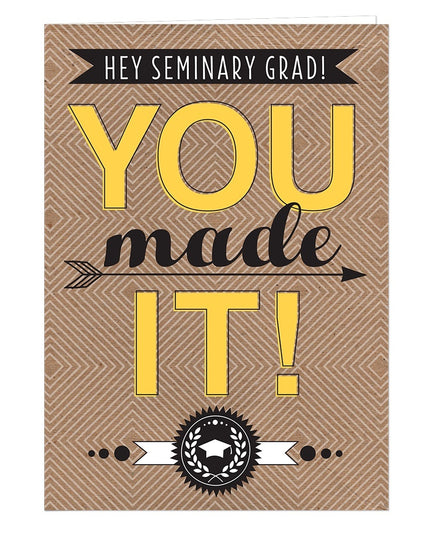 Seminary Graduation Card