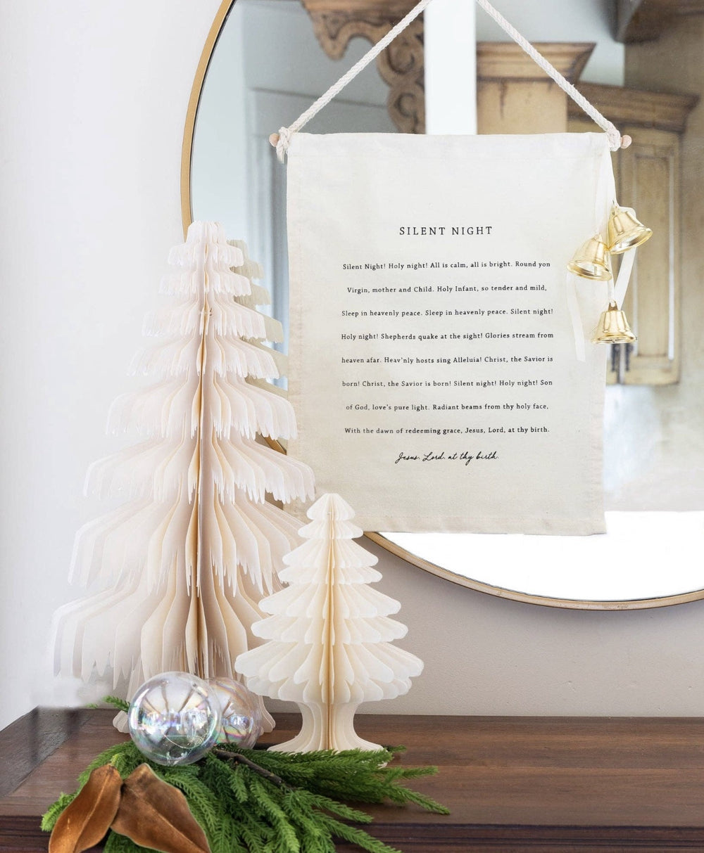 Silent Night Canvas Banner