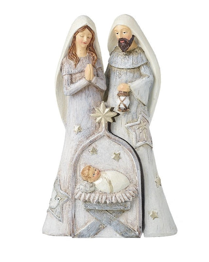 Nativity Scene Grey with stars