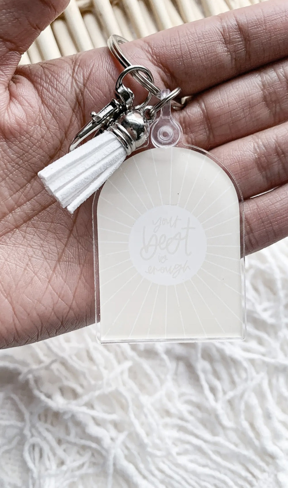 Your Best is Enough Keychain