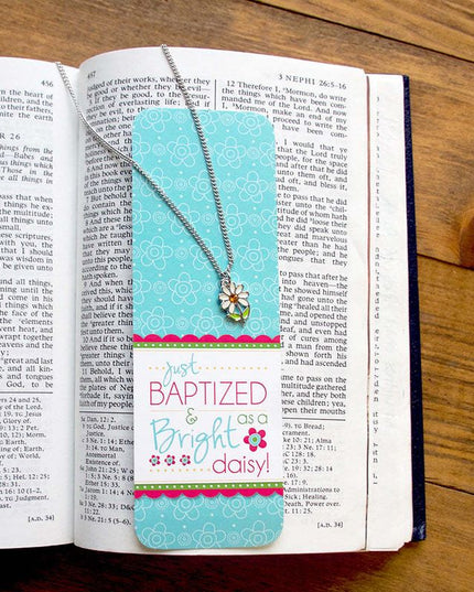 Just Baptised Bookmark & Necklace