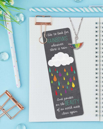 Baptism Rainbow Bookmark & Necklace