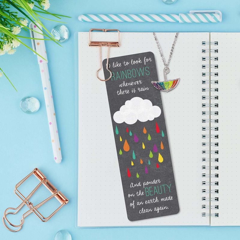 Baptism Rainbow Bookmark & Necklace