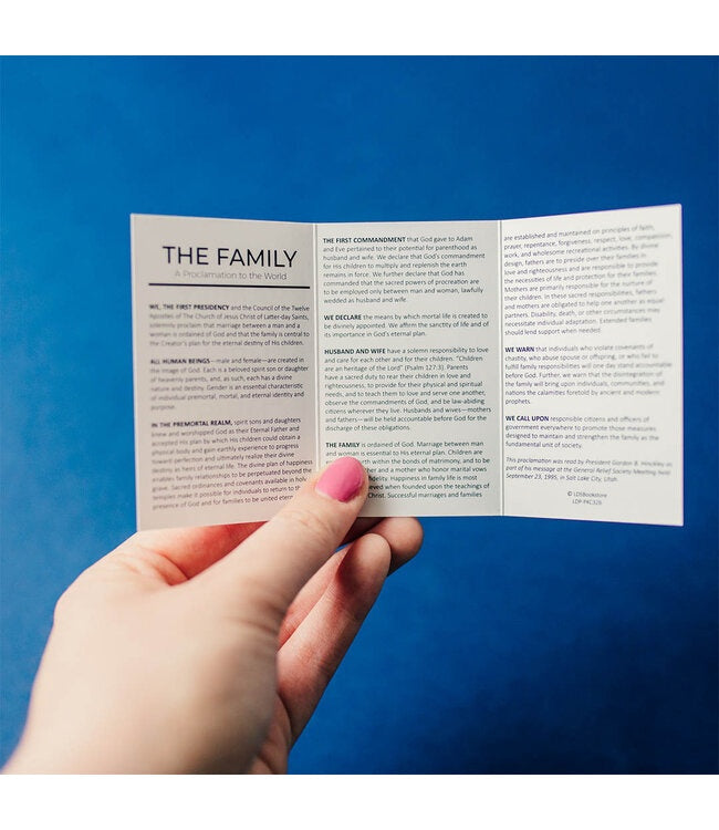 Family Proclamation & Living Christ Pocket Card