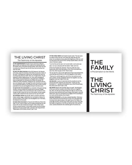 Family Proclamation & Living Christ Pocket Card