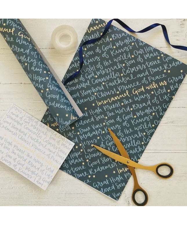 Names of Jesus Christmas Gift Wrap