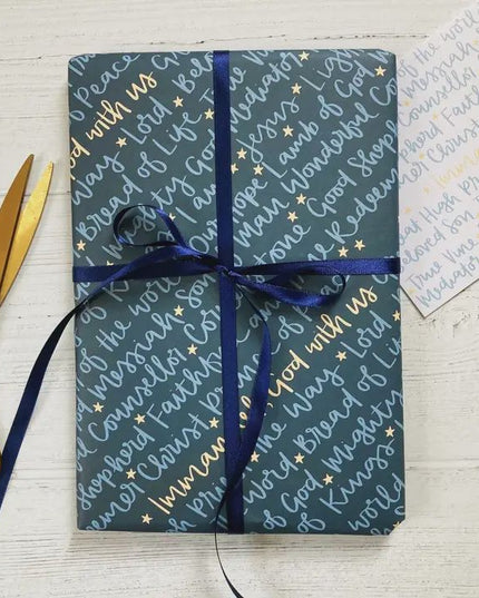 Names of Jesus Christmas Gift Wrap