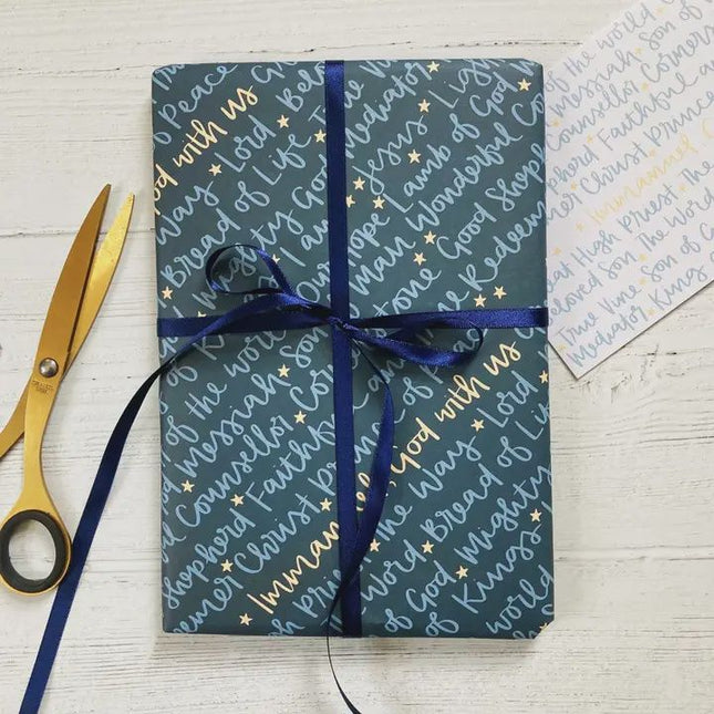 Names of Jesus Christmas Gift Wrap