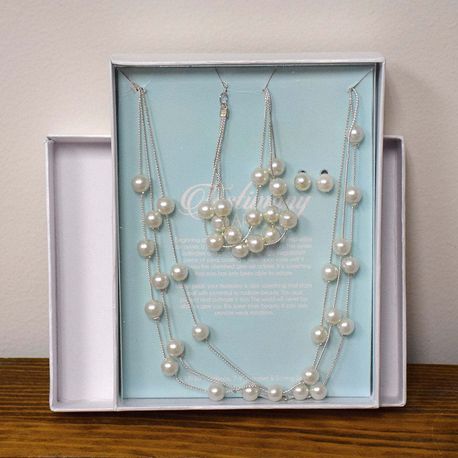Testimony Pearls Set Adult Baptism Gift