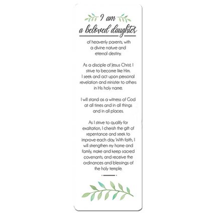 Beloved Daughter Theme Bookmark