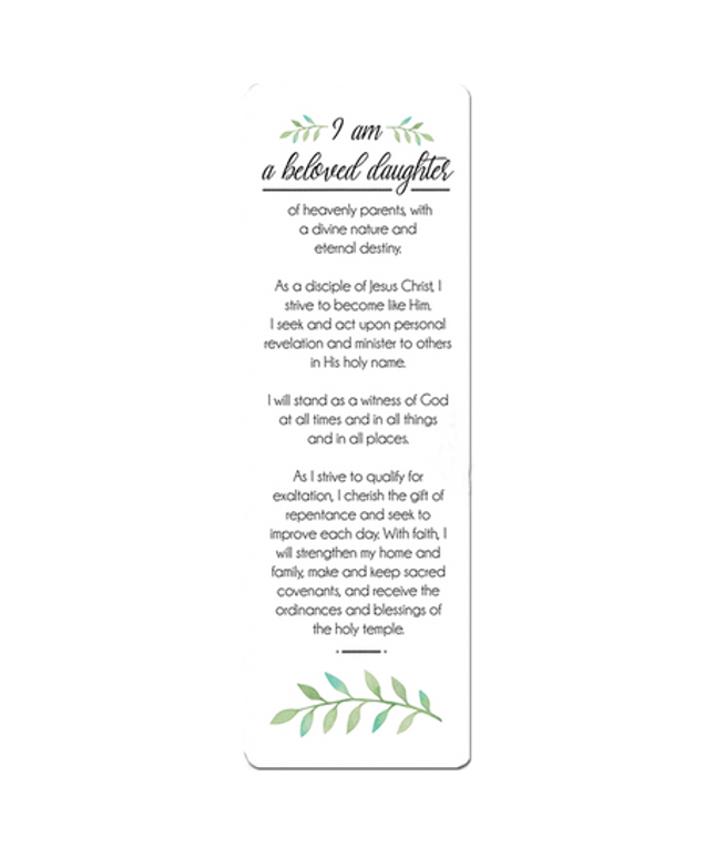 Beloved Daughter Theme Bookmark