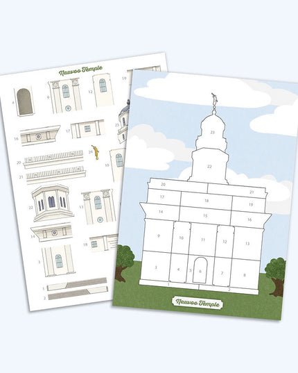 Temple Builder Set of 5 Sticker Pages