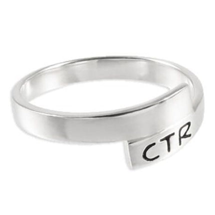 Orbit Sterling Silver Choose the Right CTR Ring