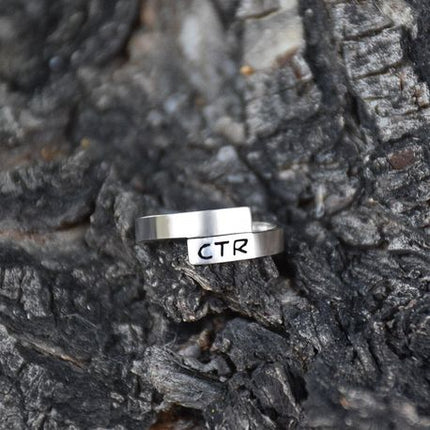 Orbit Sterling Silver Choose the Right CTR Ring