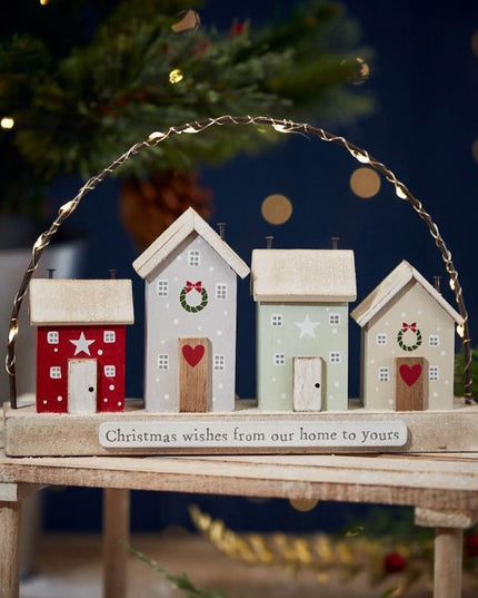 Christmas Wishes from our Home to Yours Wooden Sign