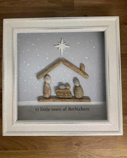 O Little Town of Bethlehem Stone Frame