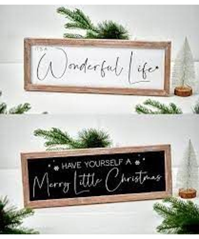 Reversible Christmas Wall Plaque