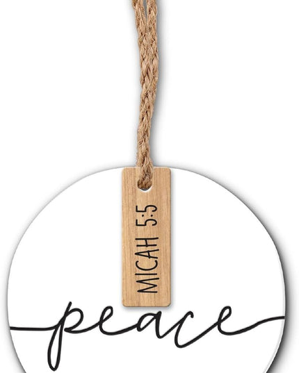Ceramic White Christmas Ornament