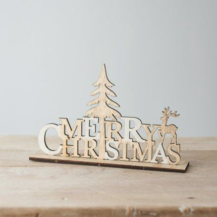 Merry Christmas Wooden Plaque
