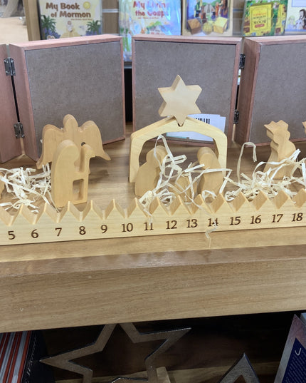 Wooden Nativity Advent