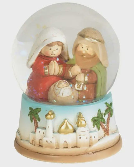 Holy Family Water Globe 3.5" H