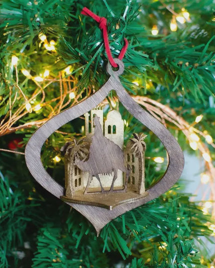 Wise Man Scene Christmas Ornament