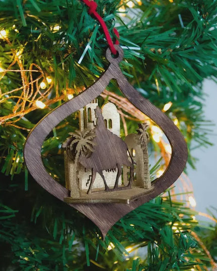 Wise Man Scene Christmas Ornament