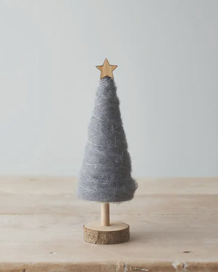 Wooden and Woollen Tree Decorations
