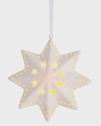Ornament Led Porcelain Star