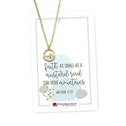 Ringmasters Faith as a Mustard Seed Epoxy Necklace
