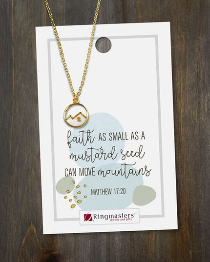 Ringmasters Faith as a Mustard Seed Epoxy Necklace
