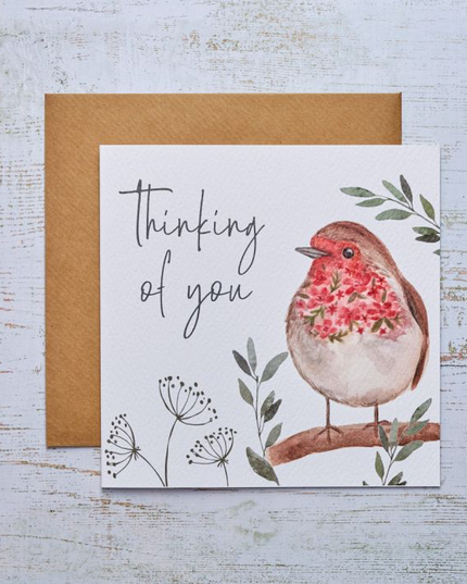 Thinking of You Robin Card