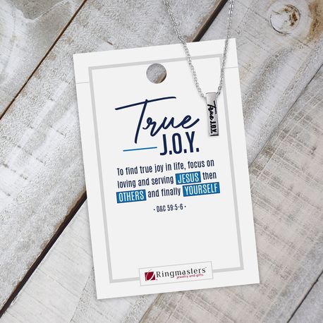 True J.O.Y. Bar Necklace