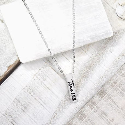 True J.O.Y. Bar Necklace