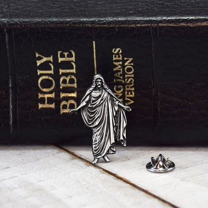 Antique Christus Statue 3D Cast Pin