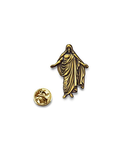 Antique Christus Statue 3D Cast Pin