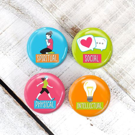 Youth Program Goal Button Set 4 Pack
