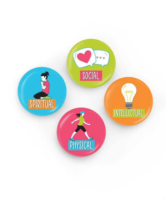 Youth Program Goal Button Set 4 Pack