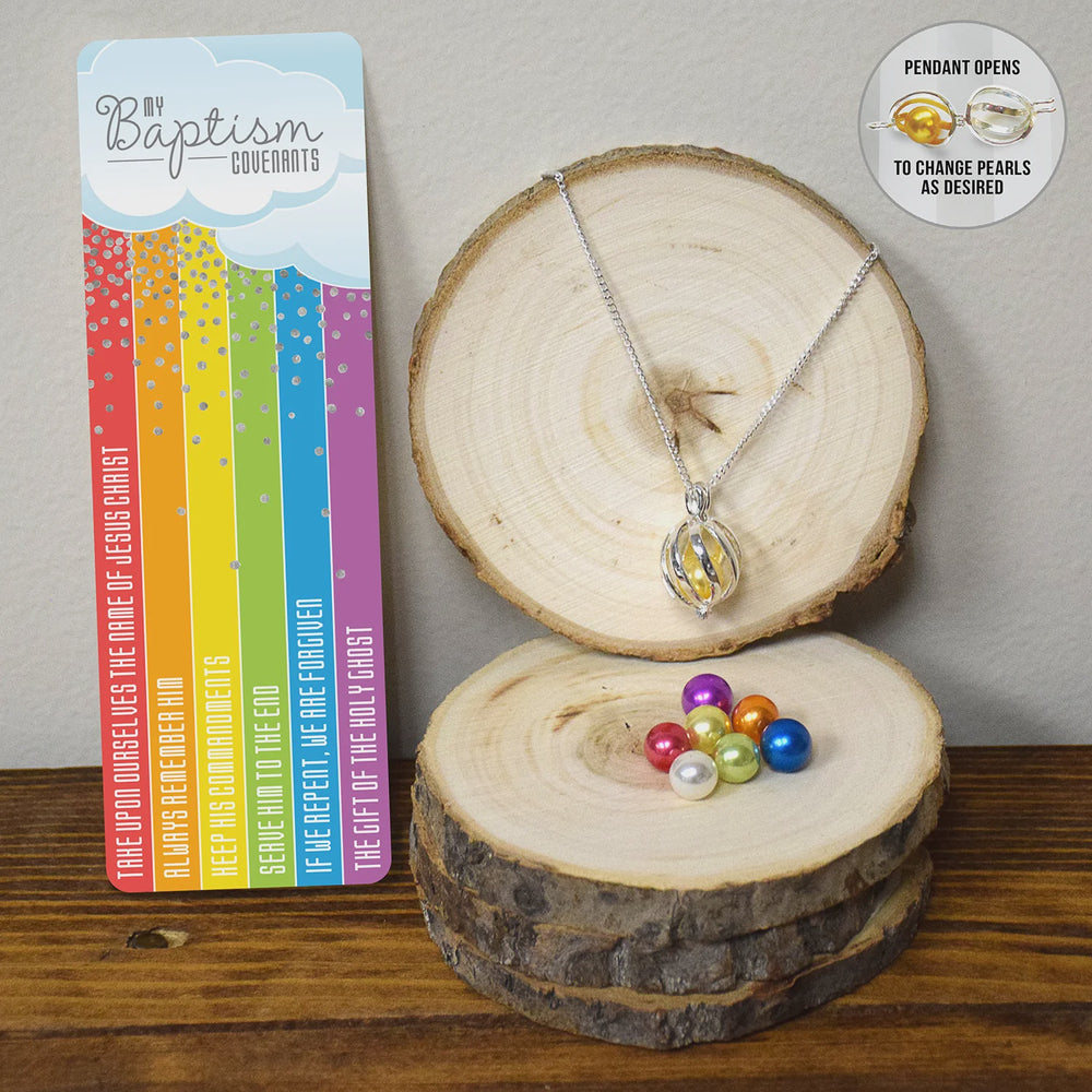 My baptism covenant bookmark & necklace